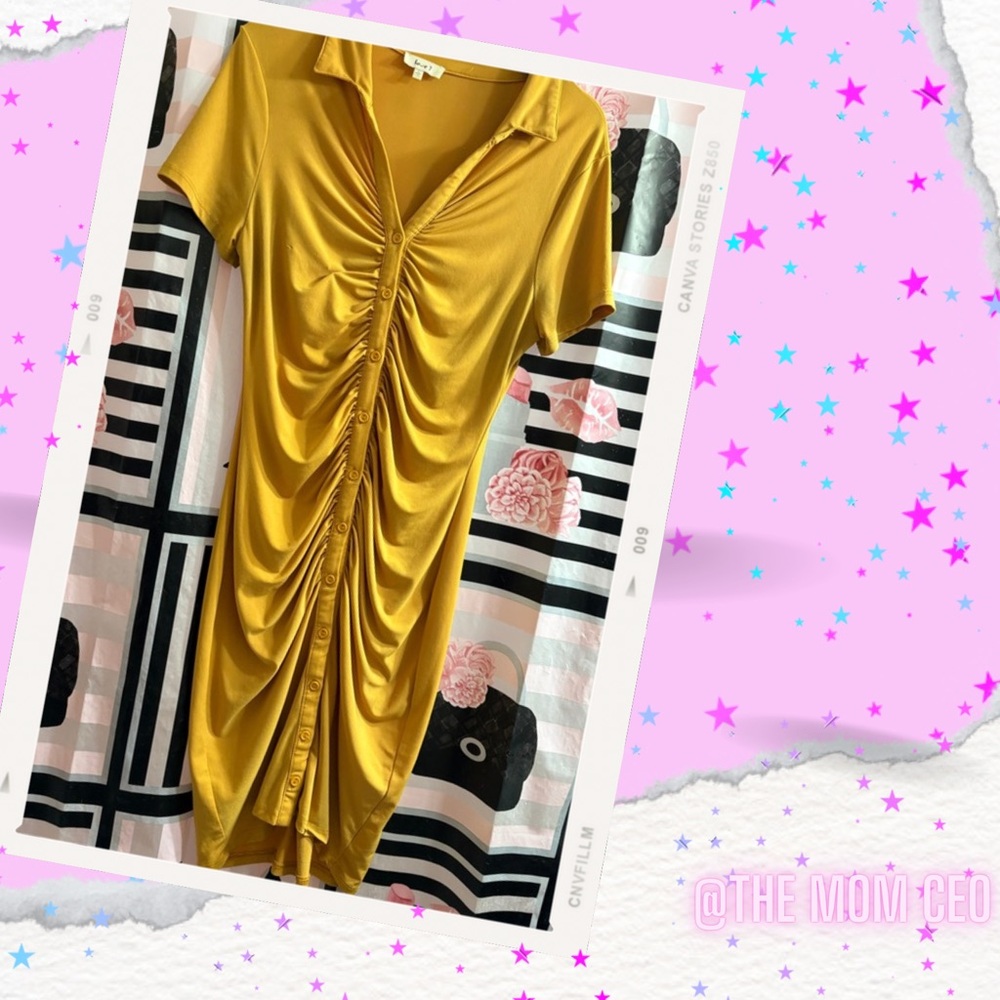 RUCHED DRESS